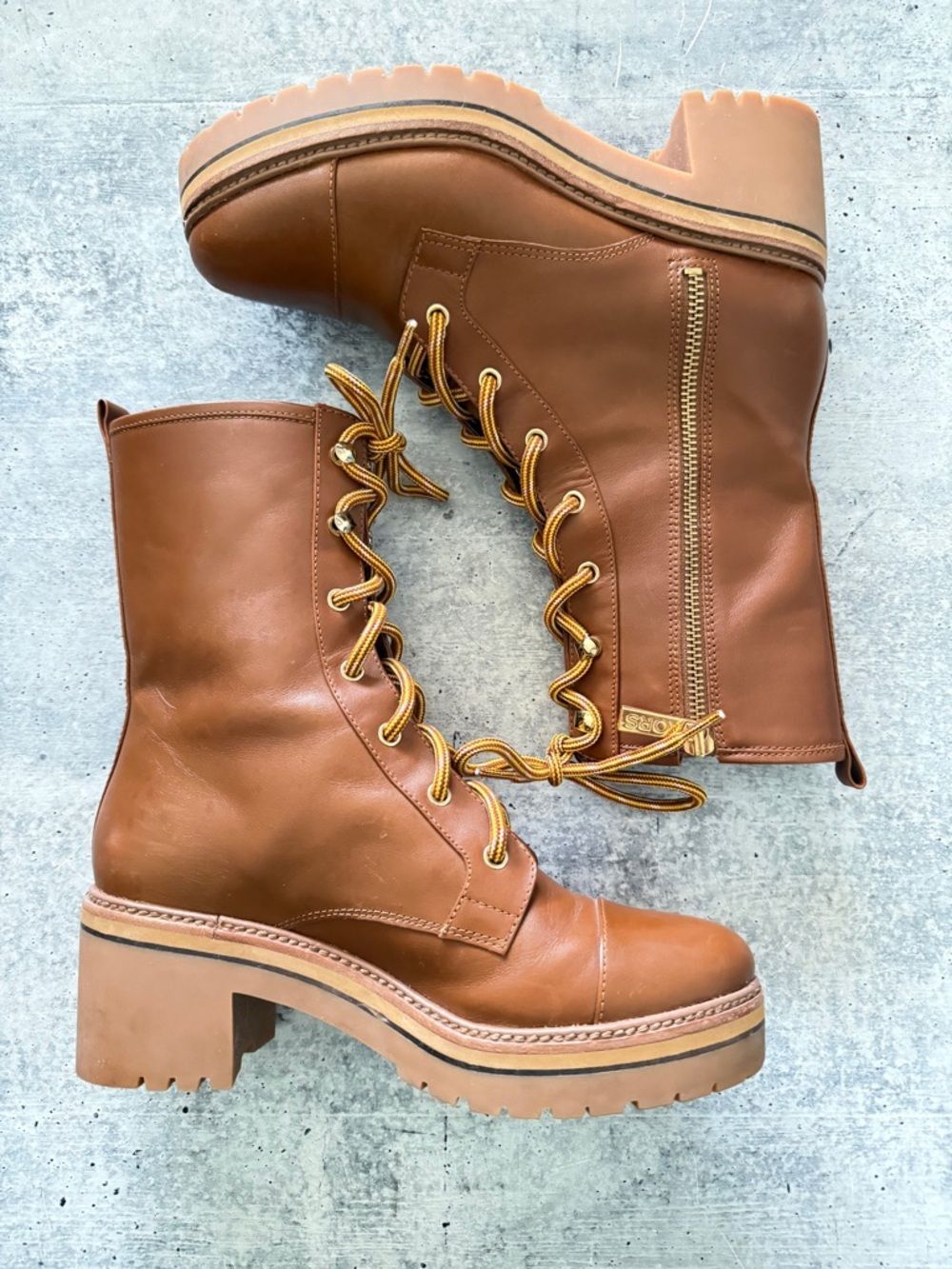 Michael Michael Kors Anaka Leather Combat Boot 7